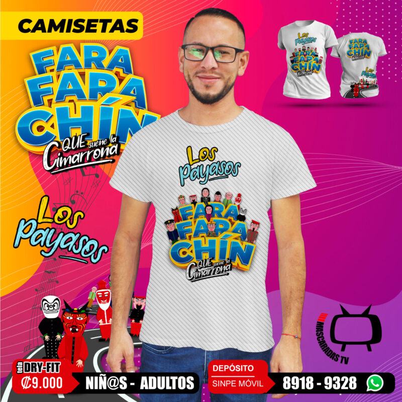 Camiseta FaraFaraChin 1 Blanca - Imagen 2