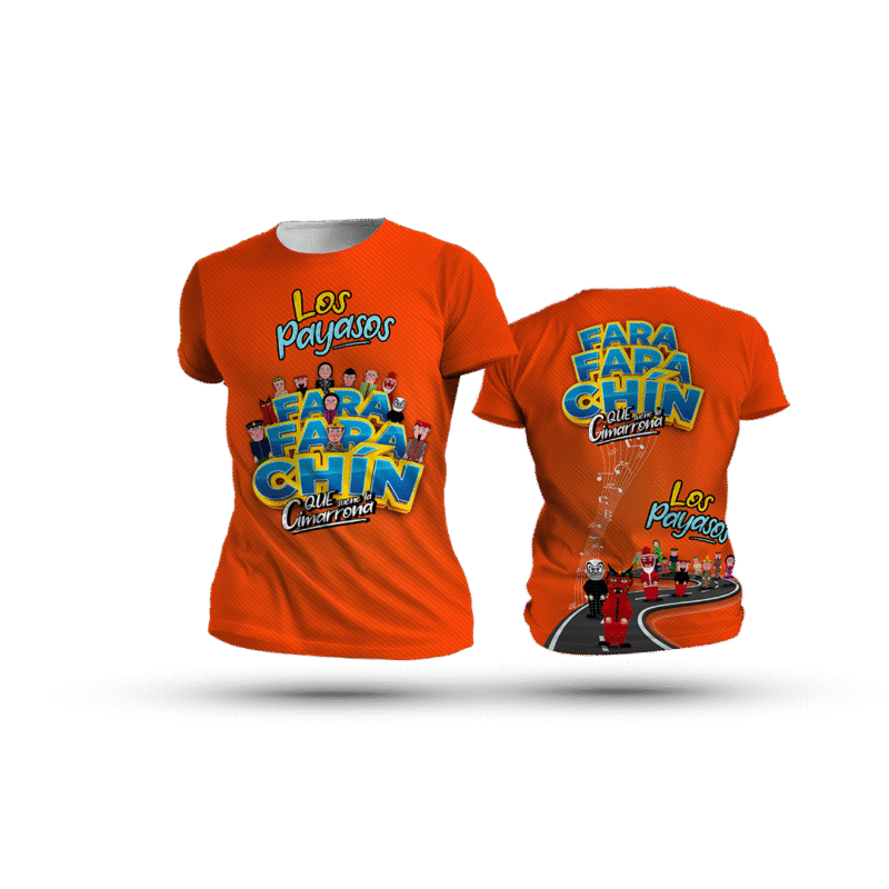 Camiseta FaraFaraChin 1 Naranja