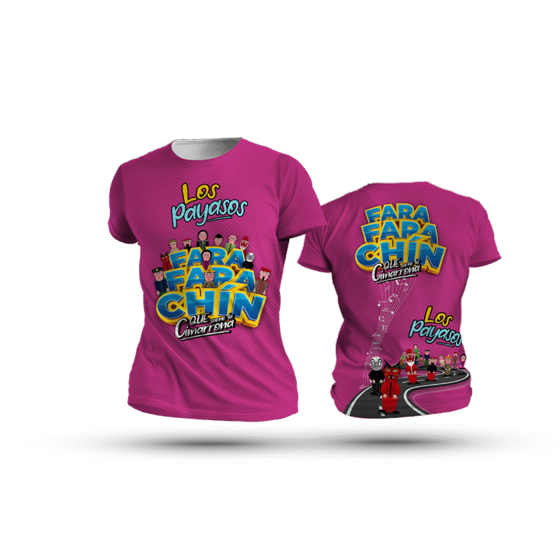 Camiseta FaraFaraChin 1 Fucsia