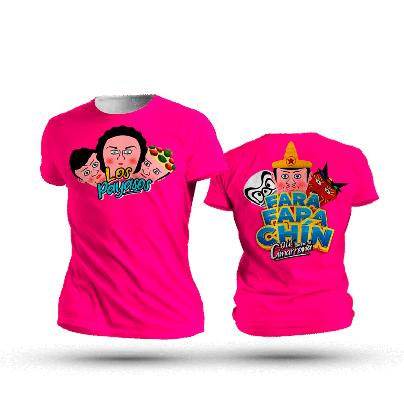 Camiseta FaraFaraChin 2 Fucsia